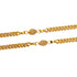 Pendant Necklace Gold with Rhinestone
