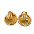 CC Logo Clip-On Earrings Metal Gold-Tone Metal
