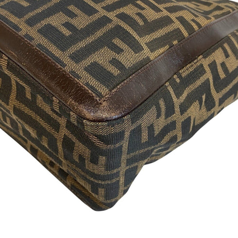 Vintage Shoulder Bag Zucca Canvas Medium