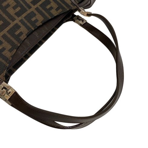 Vintage Shoulder Bag Zucca Canvas Medium