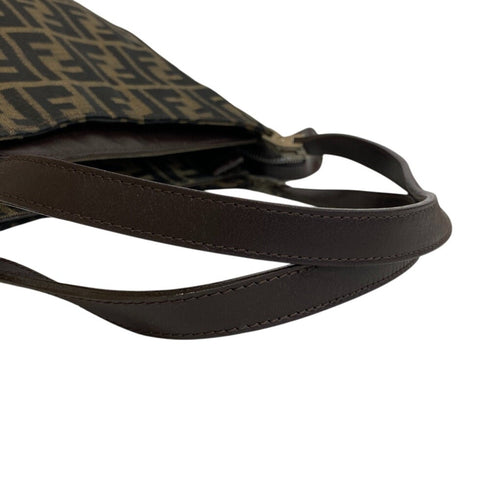 Vintage Shoulder Bag Zucca Canvas Medium