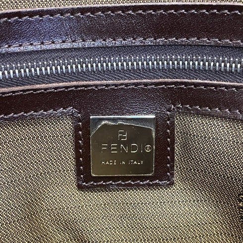 Vintage Shoulder Bag Zucca Canvas Medium