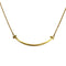 T Smile Pendant Necklace 18K Yellow Gold