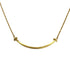 T Smile Pendant Necklace 18K Yellow Gold