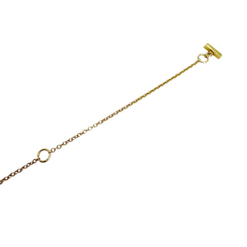 T Smile Pendant Necklace 18K Yellow Gold