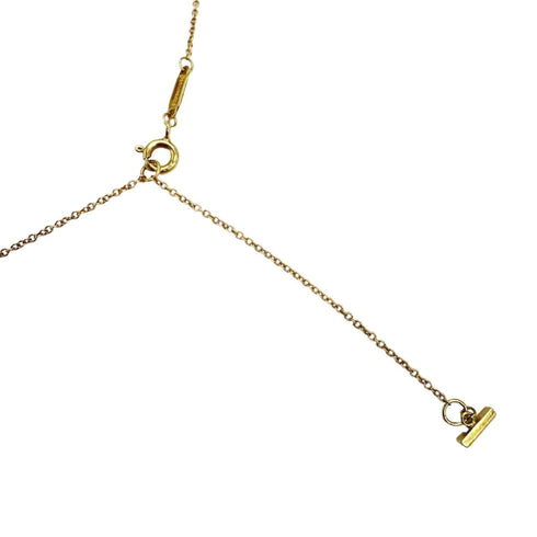 T Smile Pendant Necklace 18K Yellow Gold