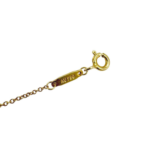 T Smile Pendant Necklace 18K Yellow Gold