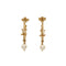Pearl Earrings Artificial Pearl and Metal