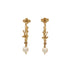 Pearl Earrings Artificial Pearl and Metal