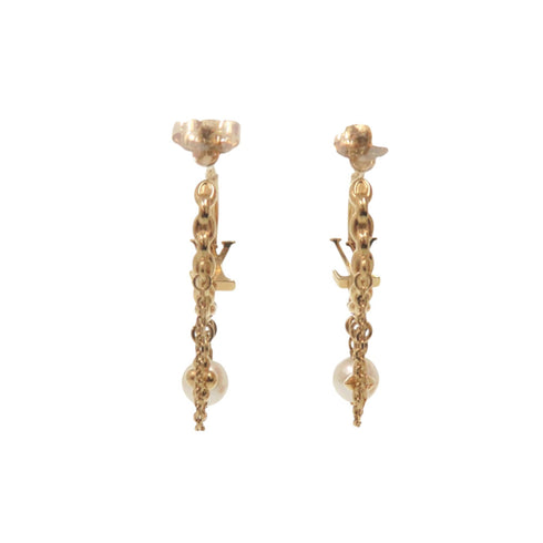 Pearl Earrings Artificial Pearl and Metal