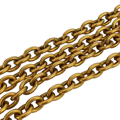 CC Logo Chain Pendant Necklace Metal