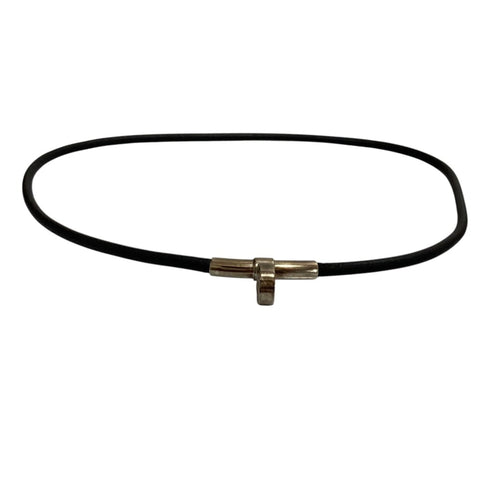 Leather Necklace Black