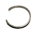 Leather and Silver Bracelet Black