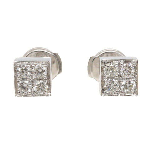 Earrings 18K White Gold