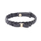 Bracelet Leather Black And Gold