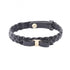 Bracelet Leather Black And Gold