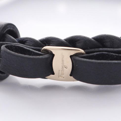 Bracelet Leather Black And Gold