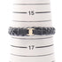 Bracelet Leather Black And Gold
