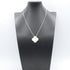 Alhambra Pendant Necklace Sterling Silver and 18K White Gold and Mother of Pearl