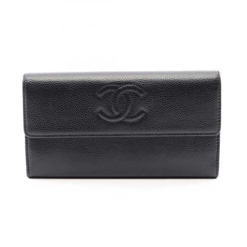 Timeless CC Flap Wallet Caviar Long