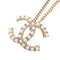 CC Logo Pendant Necklace Metal