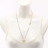 CC Logo Pendant Necklace Metal