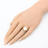 Vintage Alhambra Ring 18K Yellow Gold and Mother of Pearl