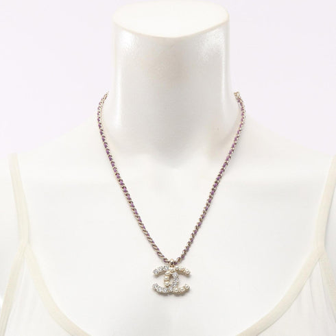 CC Logo Pendant Necklace Metal
