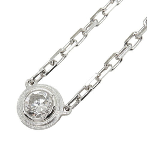 Damour Pendant Necklace 18K White Gold With Diamond Small