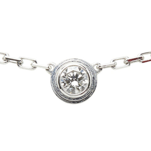 Damour Pendant Necklace 18K White Gold With Diamond Small