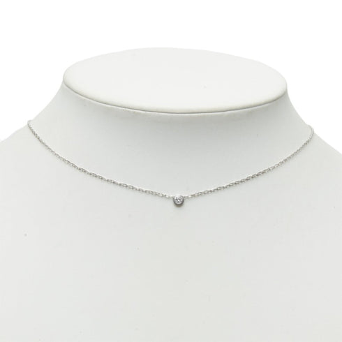 Damour Pendant Necklace 18K White Gold With Diamond Small