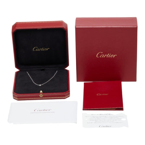 Damour Pendant Necklace 18K White Gold With Diamond Small