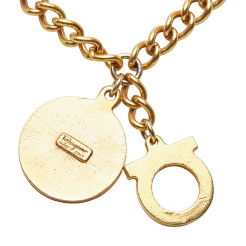 Pendant Necklace Gold and Black Plated