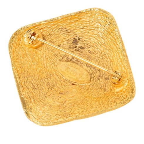 CC Logo Brooch Metal