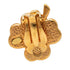 CC Logo Clover Clip-On Earrings Metal Gold-Tone Metal