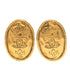 CC Logo Clip-On Earrings Metal Gold-Tone Metal