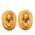 CC Logo Clip-On Earrings Metal Gold-Tone Metal