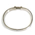 Bangle Enamel and Metal Black and Silver Bracelet