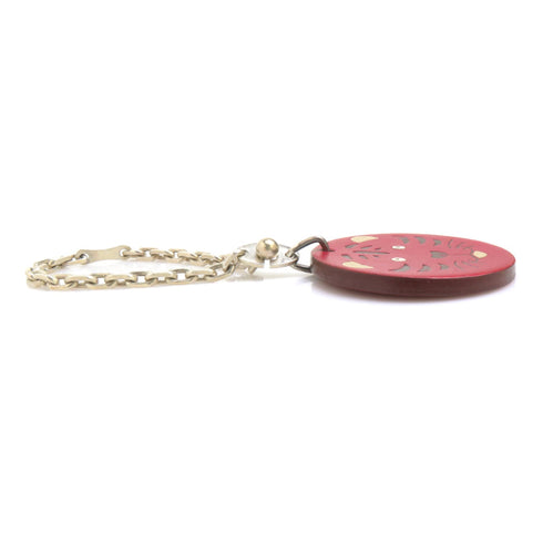 Charm Leather and Sterling Silver Handbag Charm