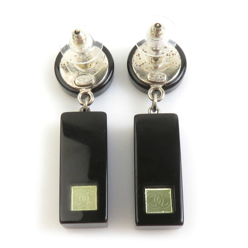 CC Logo Earrings Silver-Tone Metal
