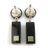CC Logo Earrings Silver-Tone Metal
