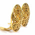 CC Logo Clip-On Earrings Gold-Tone Metal Gold-Tone Metal