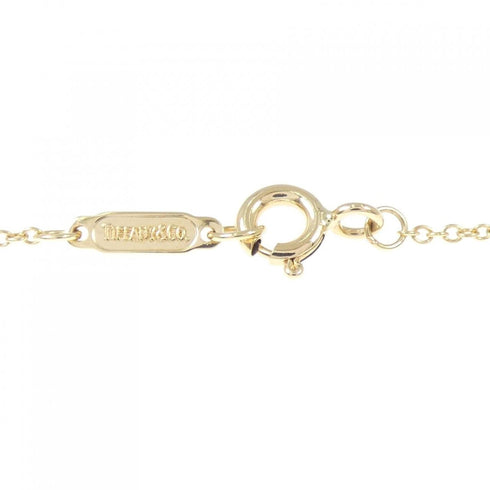 Dots Pinched Heart Pendant Necklace Platinum and 18K Yellow Gold