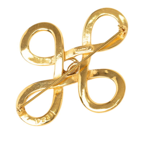 CC Logo Brooch Metal