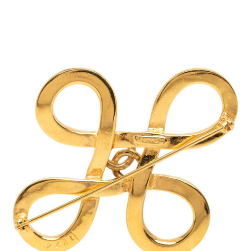 CC Logo Brooch Metal