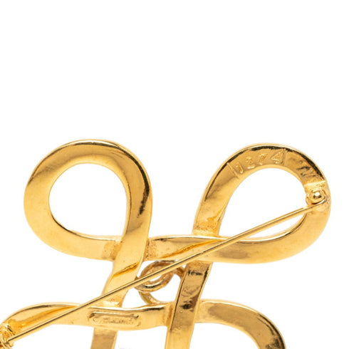 CC Logo Brooch Metal