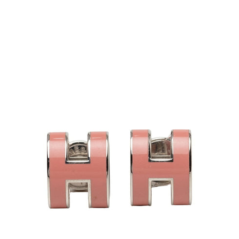 Pop H Earrings Silver-Tone Metal Silver-Tone Metal