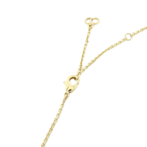 Pendant Necklace Clear Gold and White