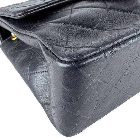 Vintage Square Classic Single Flap Bag Quilted Lambskin Mini