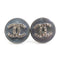 CC Logo Clip-On Earrings Silver-Tone Metal